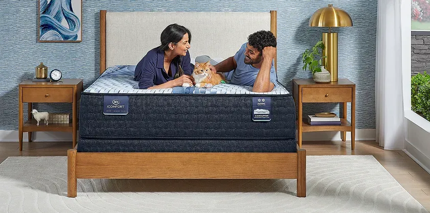 serta-icomfort-couple-with cat